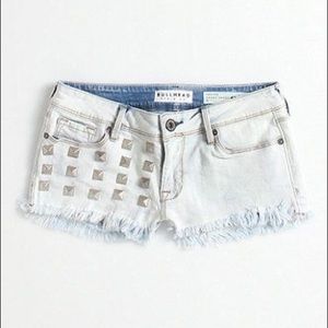Bullhead Studded Frayed Shorts